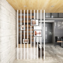 简约现代客餐厅卧室入户铁艺隔断屏风柱子饭店办公室内装饰墙